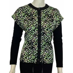 NEW EIGER WEGER women's button down top in green